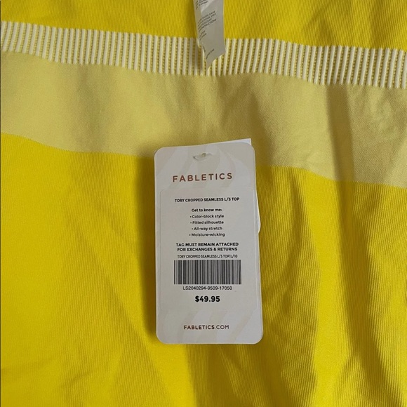 Fabletics tory seamless crop long sleeve - Picture 3 of 3